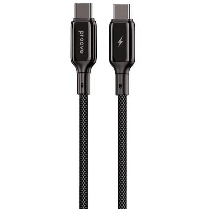 Кабель Proove Dense Metal USB-C - USB-C (M/M), 60W, 2 м, Black (CCDM60002221)
