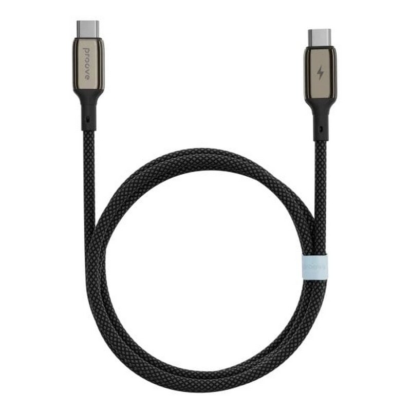 Кабель Proove Dense Metal USB-C - USB-C (M/M), 60W, 2 м, Black (CCDM60002221)