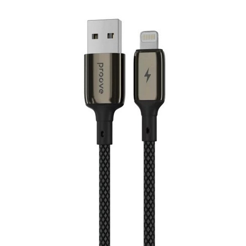 Кабель Proove Dense Metal USB - Lightning (M/M), 1 м, Black (CCDM20001101)