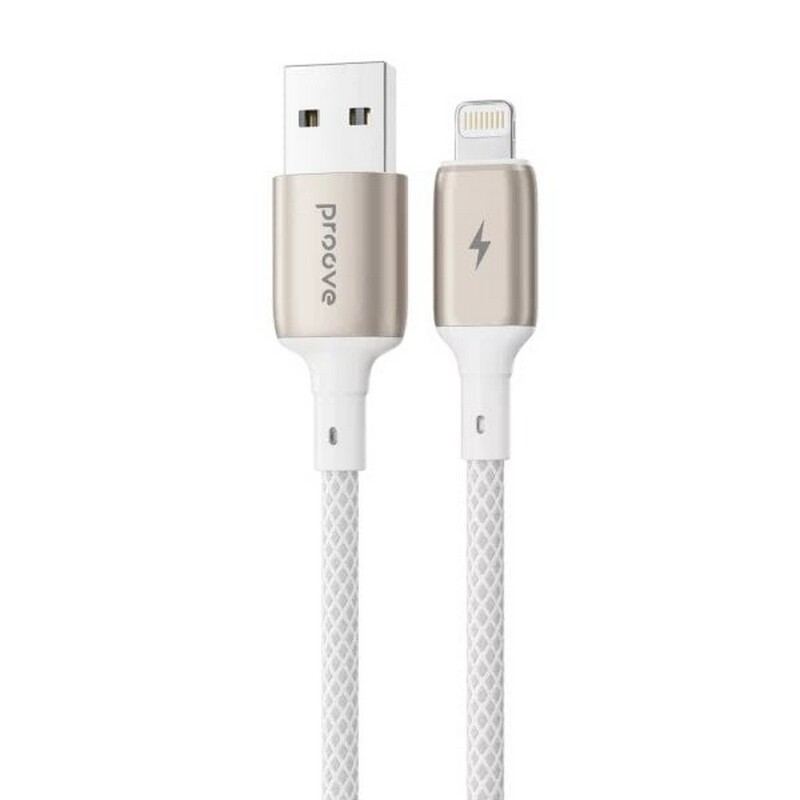 Кабель Proove Dense Metal USB - Lightning (M/M), 1 м, White (CCDM20001102)