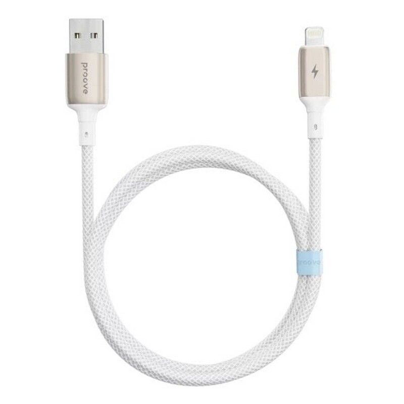 Кабель Proove Dense Metal USB - Lightning (M/M), 1 м, White (CCDM20001102)