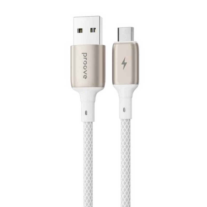 Кабель Proove Dense Metal USB - micro USB (M/M), 1 м, White (CCDM20001302)