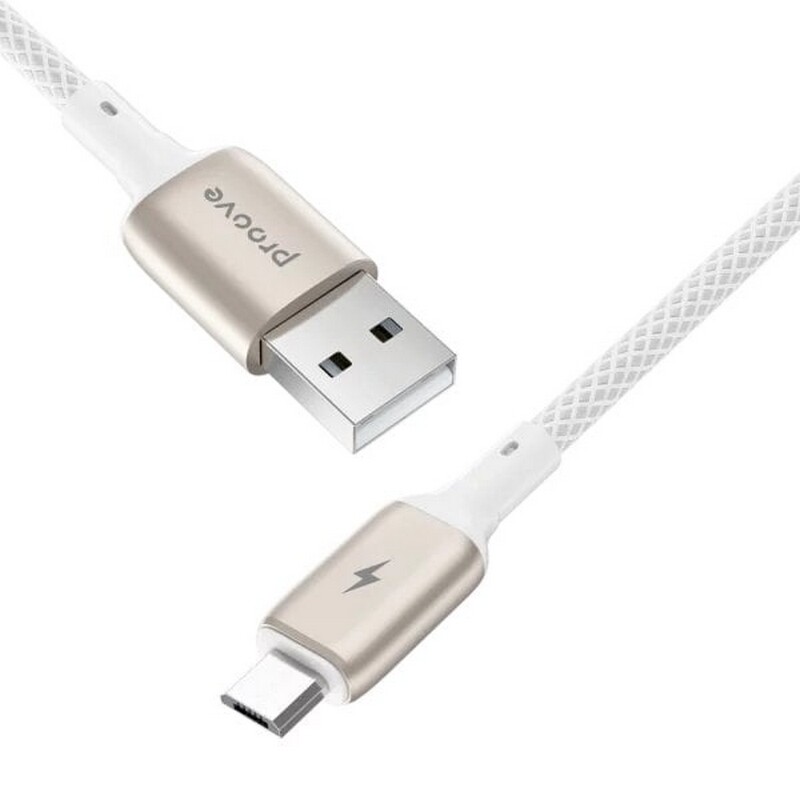 Кабель Proove Dense Metal USB - micro USB (M/M), 1 м, White (CCDM20001302)
