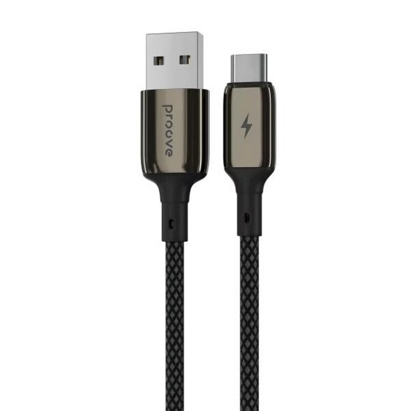 Кабель Proove Dense Metal USB - USB-C (M/M), 1 м, Black (CCDM20001201)