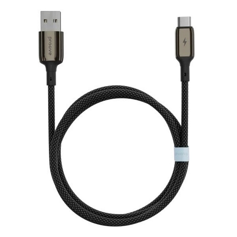 Кабель Proove Dense Metal USB - USB-C (M/M), 1 м, Black (CCDM20001201)