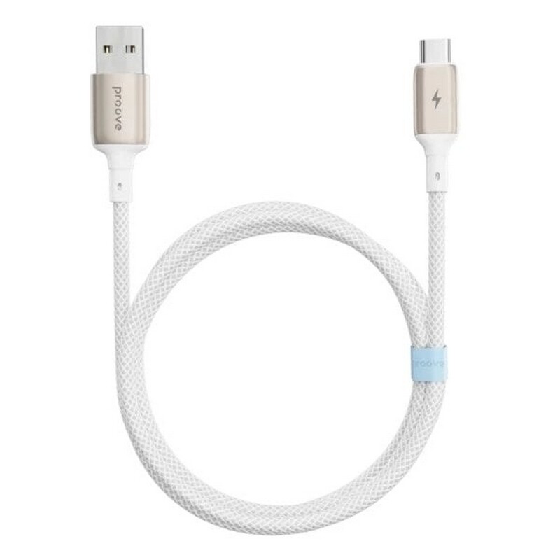 Кабель Proove Dense Metal USB - USB-C (M/M), 1 м, White (CCDM20001202)