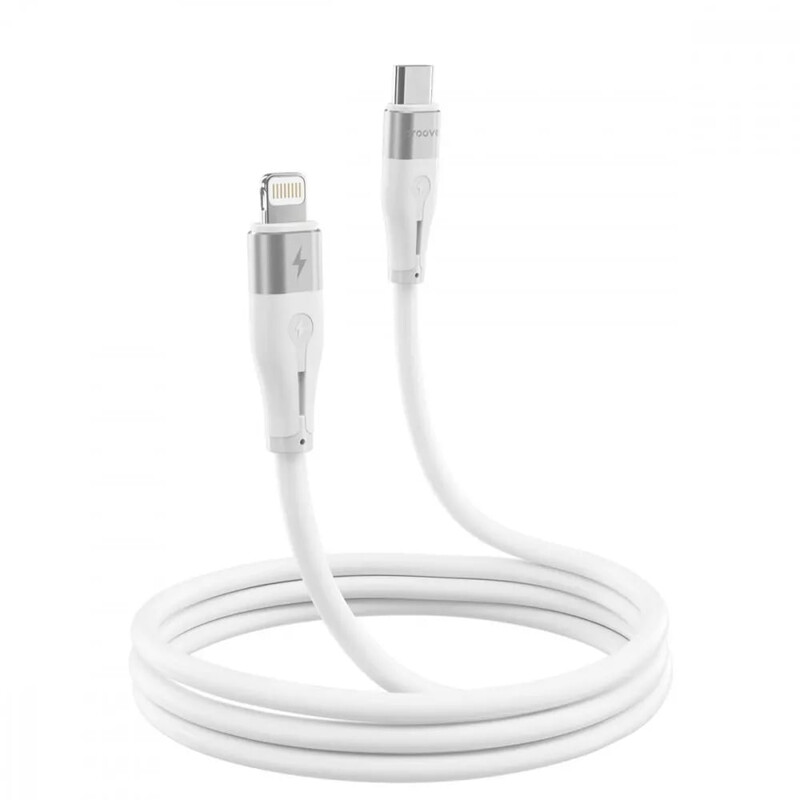 Кабель Proove Soft Silicone USB Type-C - Lightning (M/M), 27W, 1 м, White (CCSO27002102)