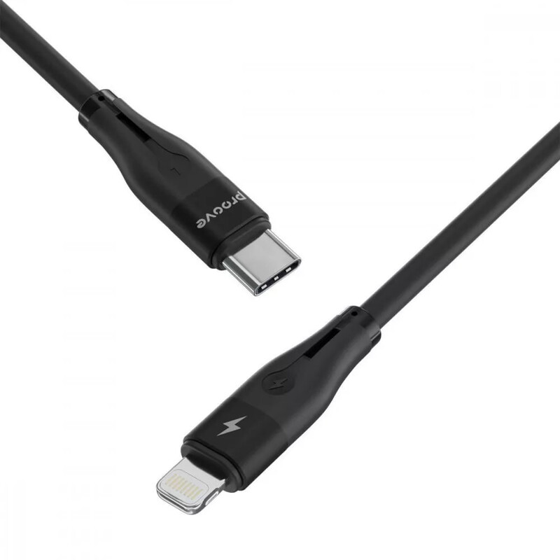 Кабель Proove Soft Silicone USB Type-C - Lightning (M/M), 27W, 1 м, Black (CCSO27002101)