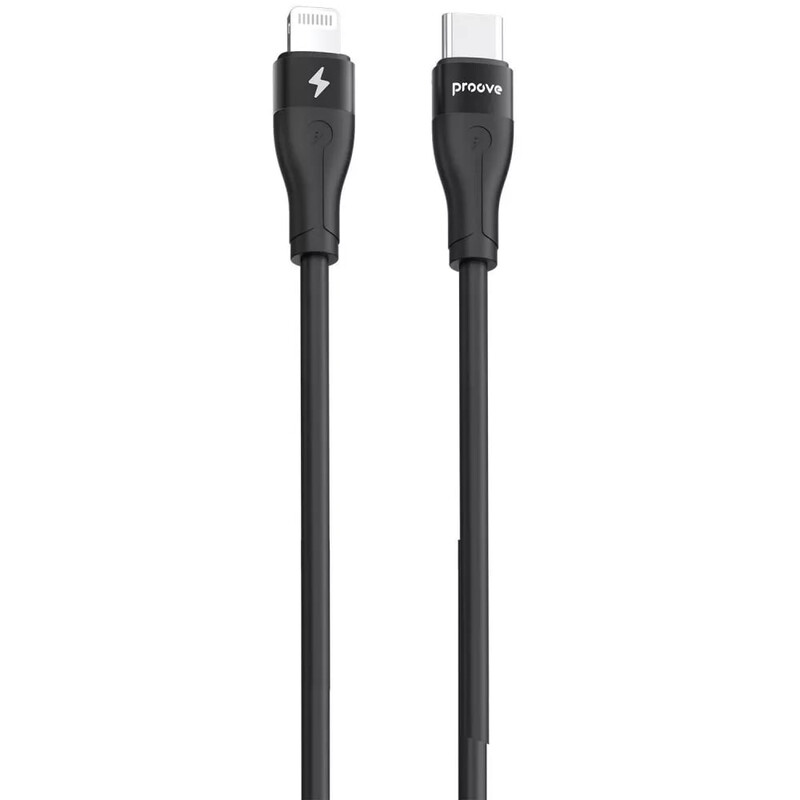 Кабель Proove Soft Silicone USB Type-C - Lightning (M/M), 27W, 1 м, Black (CCSO27002101)