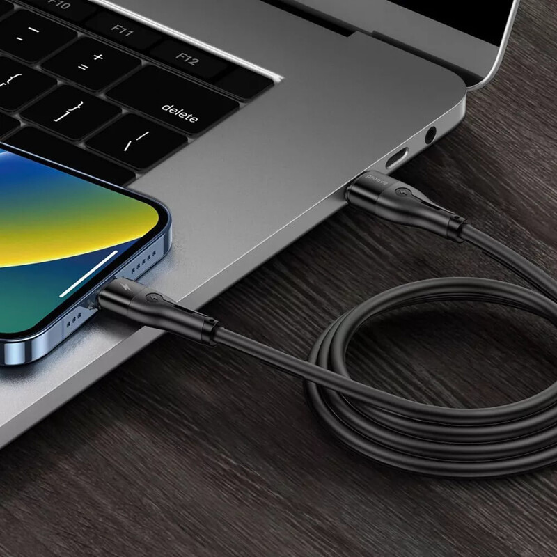 Кабель Proove Soft Silicone USB Type-C - Lightning (M/M), 27W, 1 м, Black (CCSO27002101)