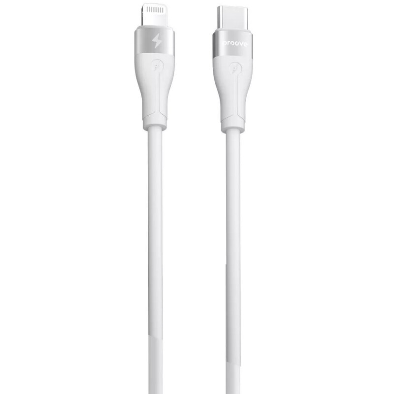 Кабель Proove Soft Silicone USB Type-C - Lightning (M/M), 27W, 2 м, White (CCSO27002122)