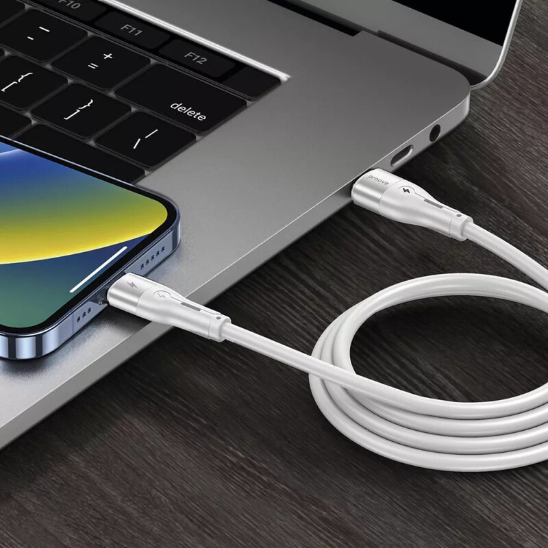 Кабель Proove Soft Silicone USB Type-C - USB Type-C (M/M), 60W, 2 м, White (CCSO60002222)