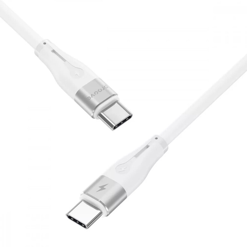 Кабель Proove Soft Silicone USB Type-C - USB Type-C (M/M), 60W, 2 м, White (CCSO60002222)