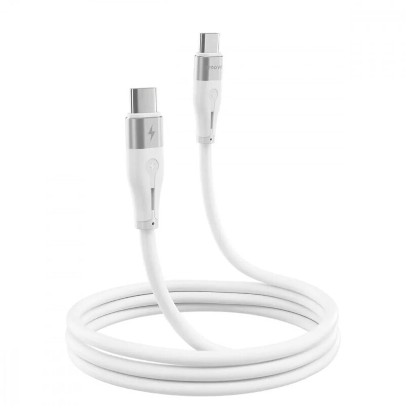Кабель Proove Soft Silicone USB Type-C - USB Type-C (M/M), 60W, 2 м, White (CCSO60002222)
