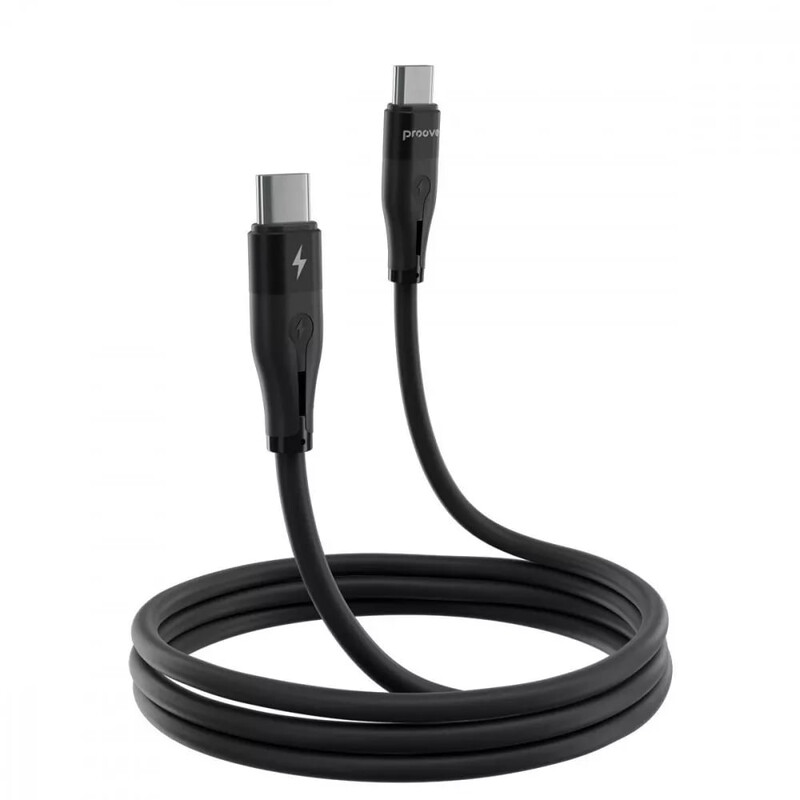 Кабель Proove Soft Silicone USB Type-C - USB Type-C (M/M), 60W, 2 м, Black (CCSO60002221)