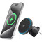 Фото - Тримач автомобільний+бездротове ЗУ Proove Graphite Circle Qi2 15W Black (WHGC15010001) | click.ua