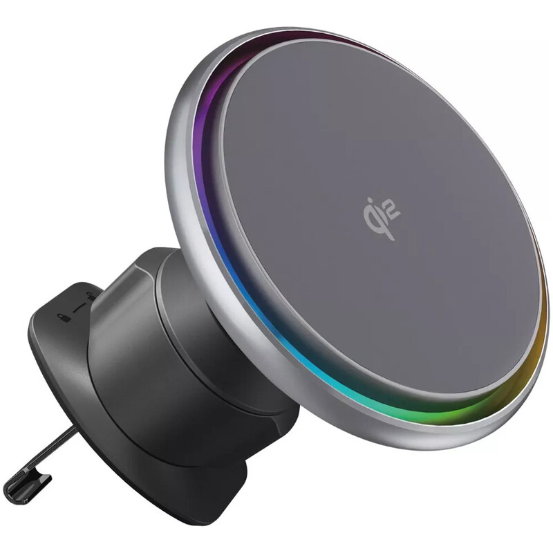 Тримач автомобільний+бездротове ЗУ Proove IceCore Qi2 15W Gray (WHIC15002003)