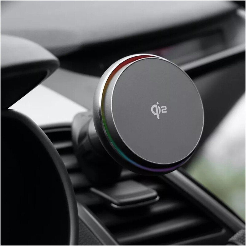 Тримач автомобільний+бездротове ЗУ Proove IceCore Qi2 15W Gray (WHIC15002003)