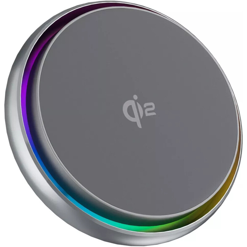 Тримач автомобільний+бездротове ЗУ Proove IceCore Qi2 15W Gray (WHIC15002003)