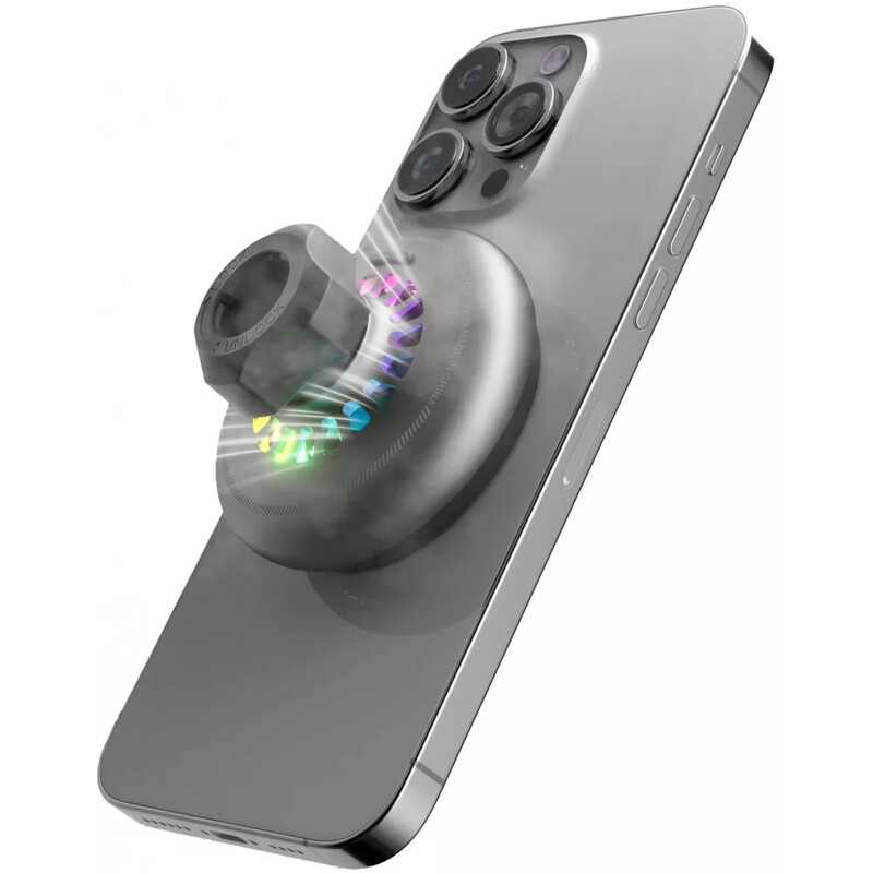 Тримач автомобільний+бездротове ЗУ Proove IceCore Qi2 15W Gray (WHIC15002003)