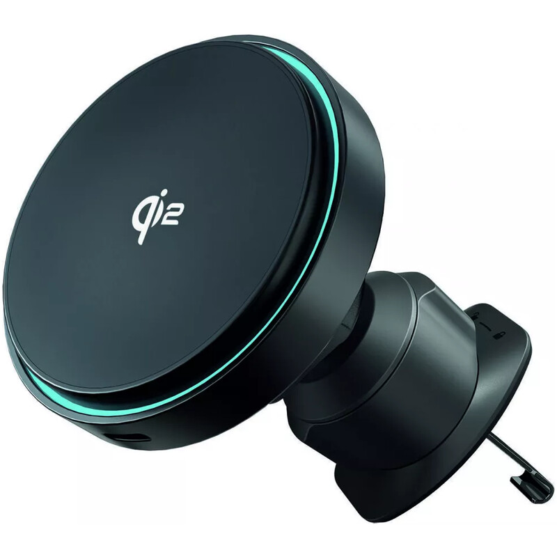 Тримач автомобільний+бездротове ЗУ Proove Light Circle Qi2 15W Black (WHLC15010002)