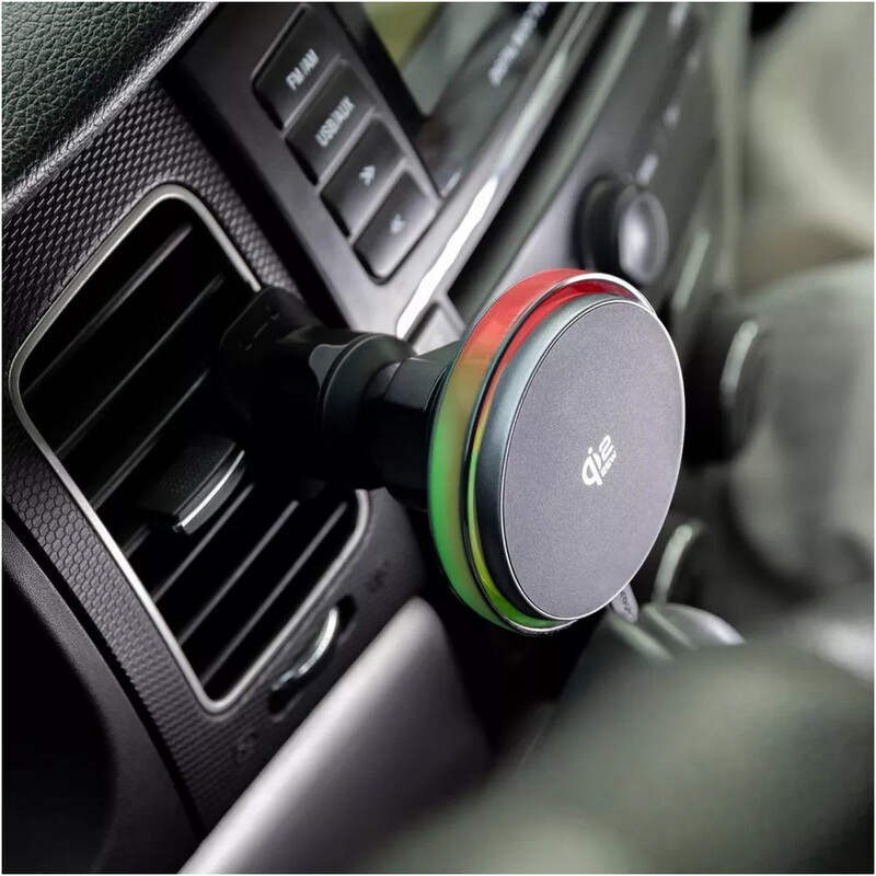 Тримач автомобільний+бездротове ЗУ Proove Light Crystal Qi2.2 25W Gray (WHLC25002003)