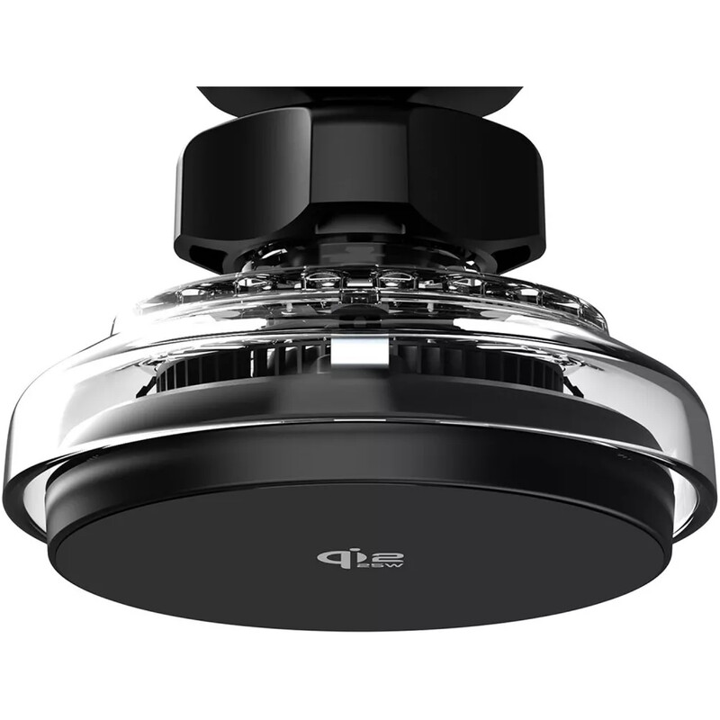 Тримач автомобільний+бездротове ЗУ Proove Light Crystal Qi2.2 25W Gray (WHLC25002003)