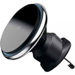 Держатель автомобильный+беспроводное ЗУ Proove Magic Circle 15W Silver (WHMC15020006)