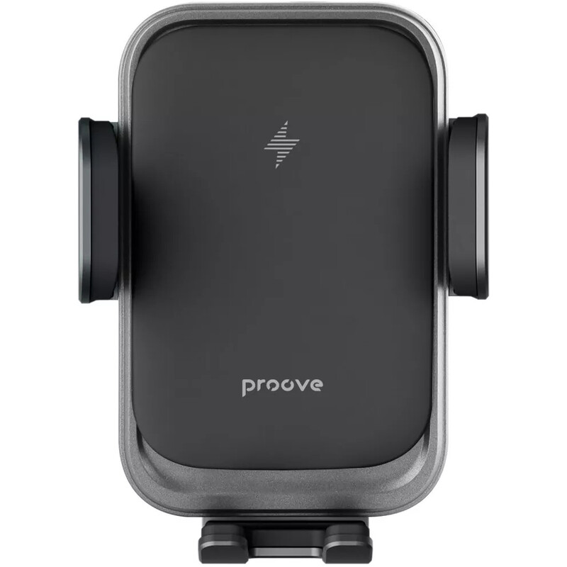 Держатель автомобильный+беспроводное ЗУ Proove Nitro Charge 15W Matte Black (WHNC15002005)