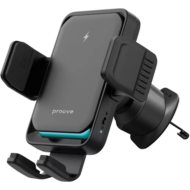 Держатель автомобильный+беспроводное ЗУ Proove Sonic Pro 15W Black (WHSP15002001)