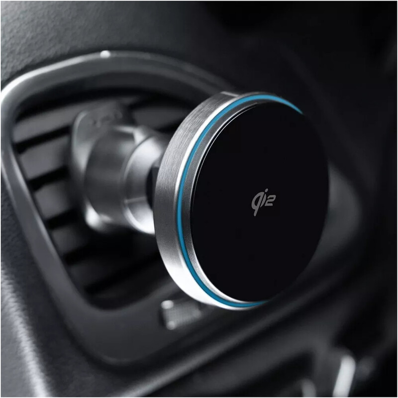 Тримач автомобільний+бездротове ЗУ Proove Titanium Circle Qi2 15W Gray (WHTC15010003)