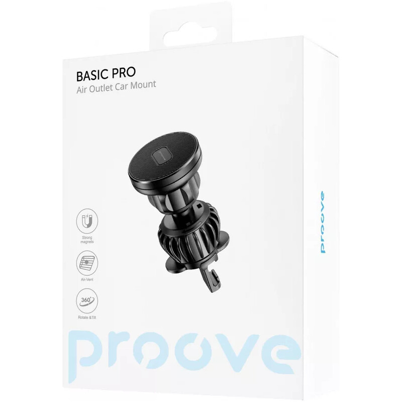 Держатель автомобильный Proove Basic Pro Air Outlet Car Mount Black (CHBP00000001)