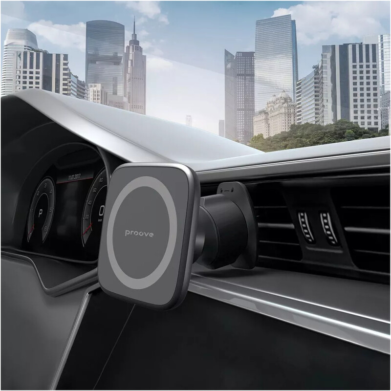 Держатель автомобильный Proove Block Magnetic Air Outlet Car Mount Black (CHMA00000001)
