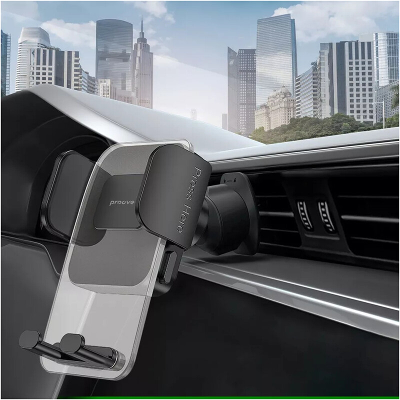 Держатель автомобильный Proove Crystal Clamp Plus Air Outlet Car Mount Black (CHCCP0000001)