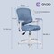 Фото - Крісло офісне Qlab Kids Edition Gray/Blue (KC327BL) | click.ua