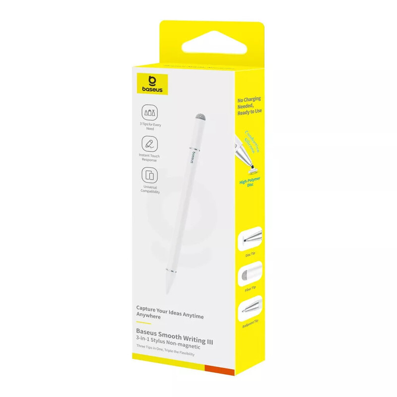 Стилус Baseus Smooth Writing III 3-in-1 White (P80080804213-00)