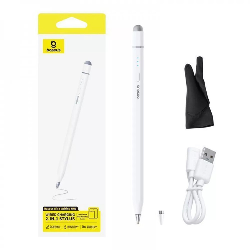 Стилус Baseus Wise Writing HN1 Universal Version Charging 2-in-1 White (B0004F01)
