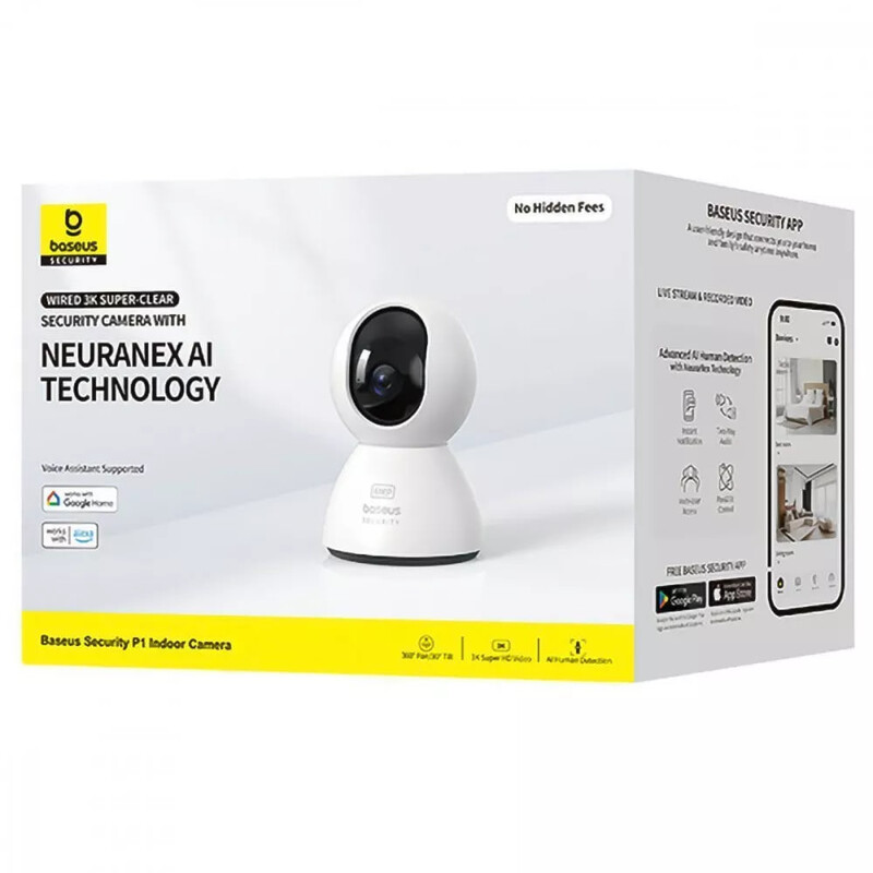 IP-камера Baseus Security P1 Indoor 3K White (S0TV012132)
