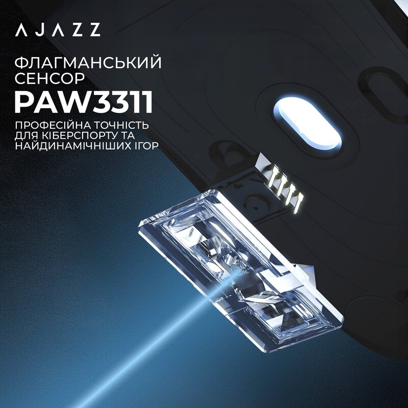 Миша бездротова Ajazz AJ200P Near Link AI MC White (AJ200P-NL-AI-MC-W)