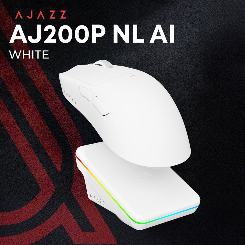 Миша бездротова Ajazz AJ200P Near Link AI MC White (AJ200P-NL-AI-MC-W)