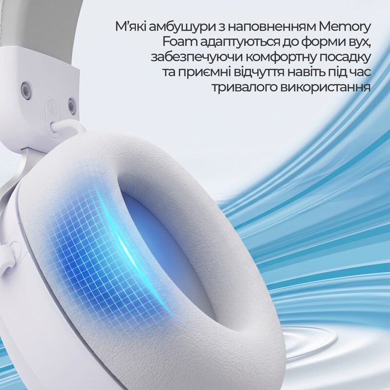 Bluetooth-гарнитура Ajazz AHM10 Max White (AHM10-MAX-W)