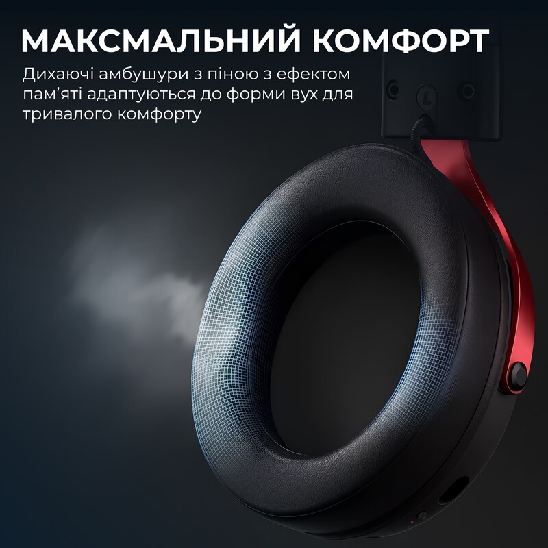 Гарнитура Ajazz AHW10 Black (AHW10-B)