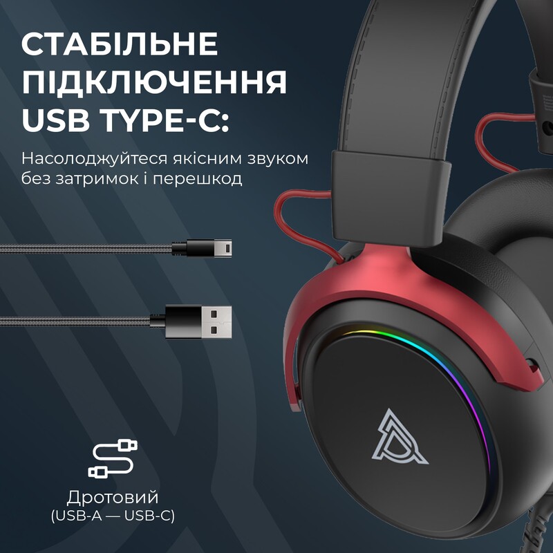 Гарнитура Ajazz AHW10 Black (AHW10-B)