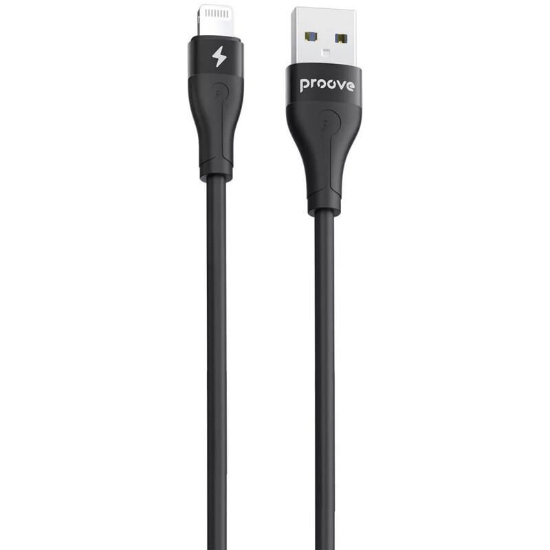 Кабель Proove Soft Silicone USB Type-A - Lightning (M/M), 2 м, Black (CCSO20001121)