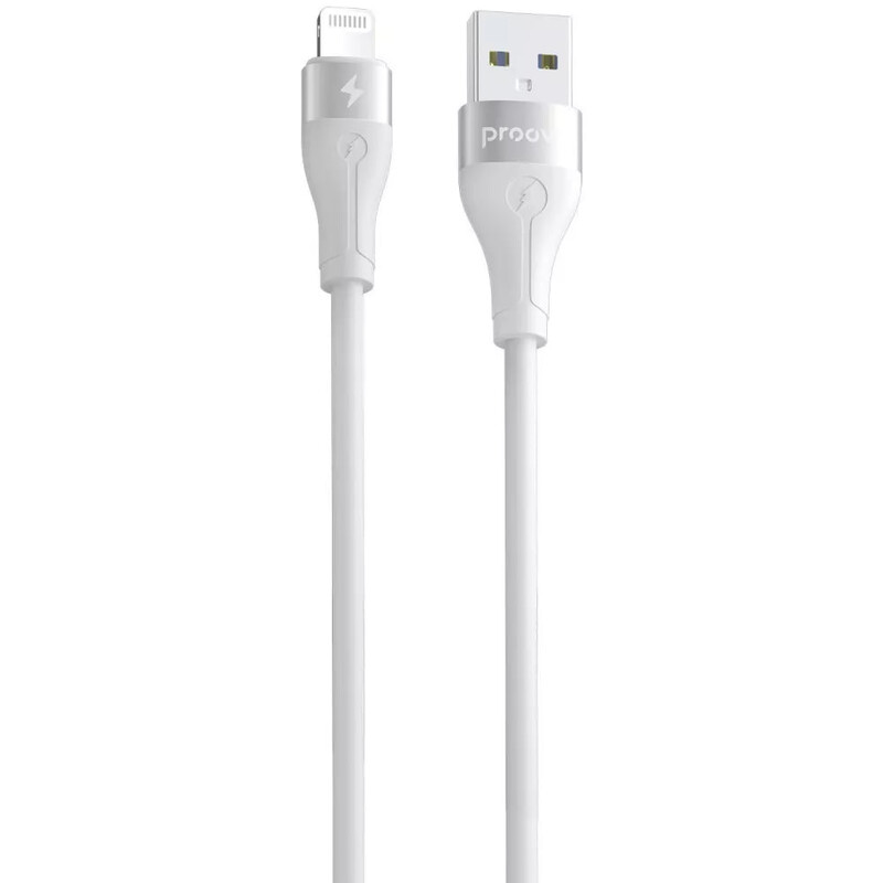 Кабель Proove Soft Silicone USB Type-A - Lightning (M/M), 2 м, White (CCSO20001122)