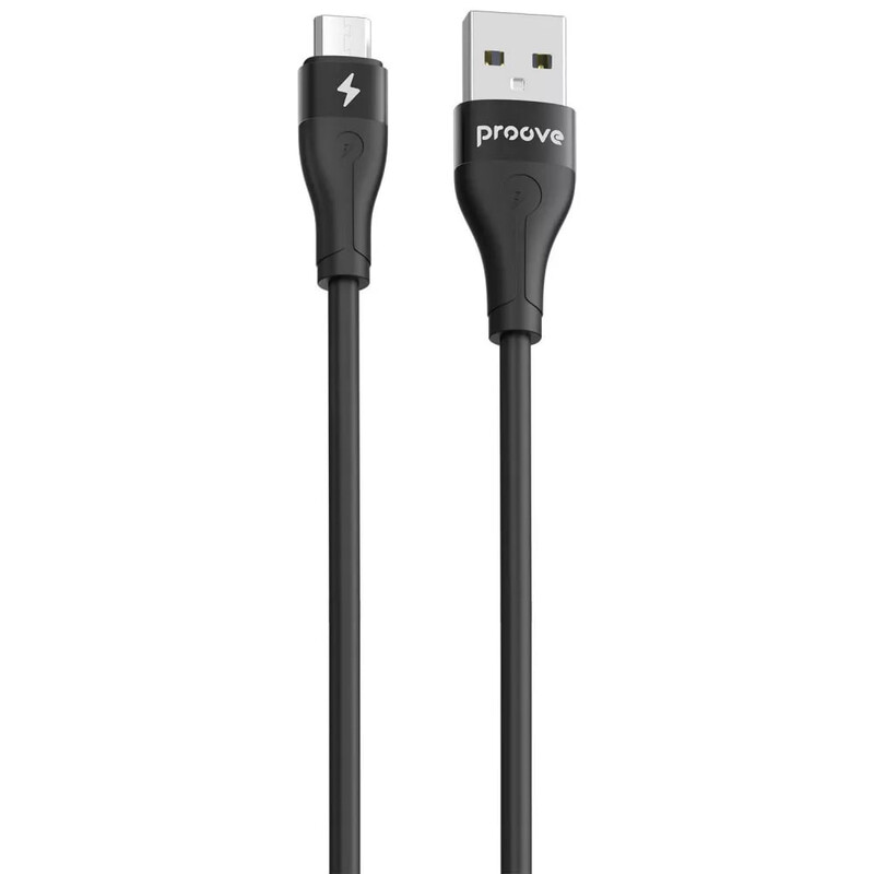 Кабель Proove Soft Silicone USB Type-A - micro USB (M/M), 1 м, Black (CCSO20001301)