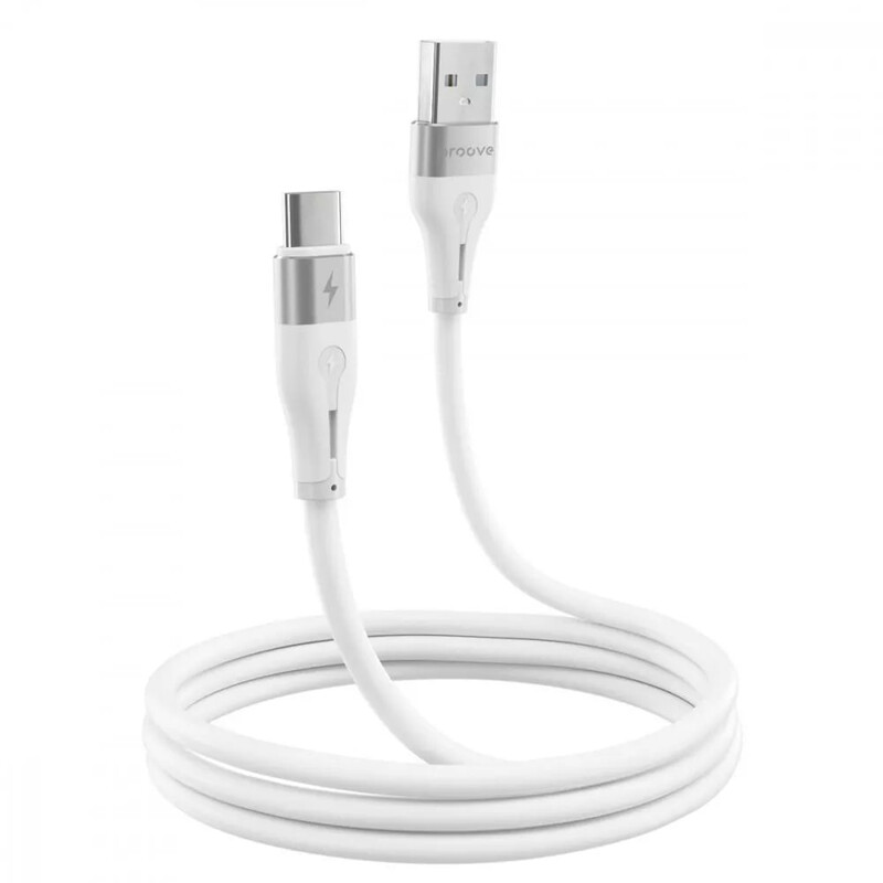 Кабель Proove Soft Silicone USB Type-A - USB Type-C (M/M), 1 м, White (CCSO20001202)