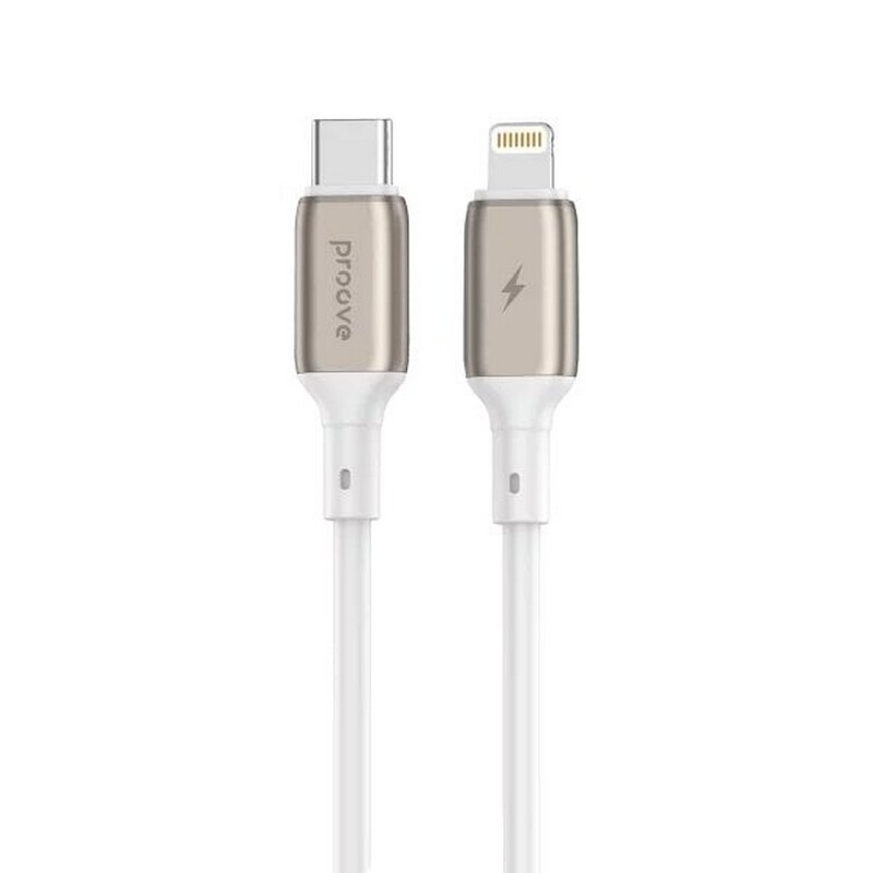 Кабель Proove Flex Metal USB-C - Lightning (M/M), 27W, 1 м, White (CCFM27002102)