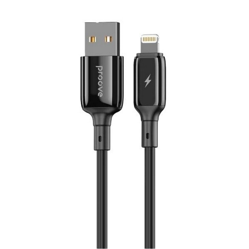 Кабель Proove Flex Metal USB - Lightning (M/M), 1 м, Black (CCFM20001101)