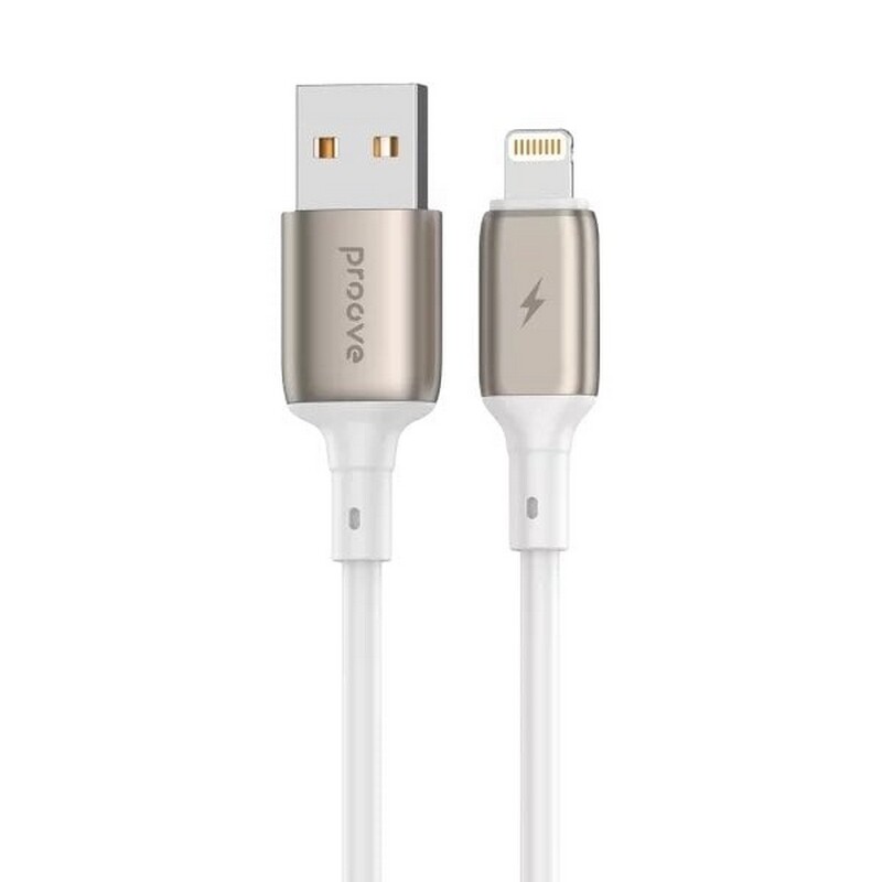 Кабель Proove Flex Metal USB - Lightning (M/M), 1 м, White (CCFM20001102)